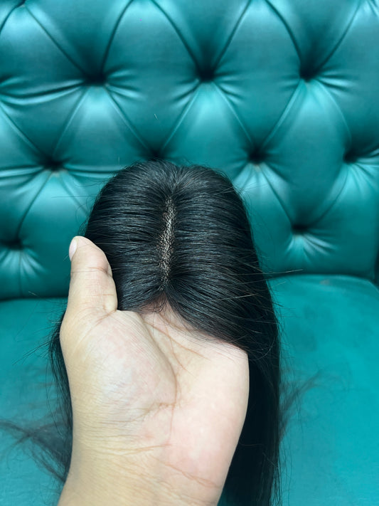 4x3 human hair transplant lace toper