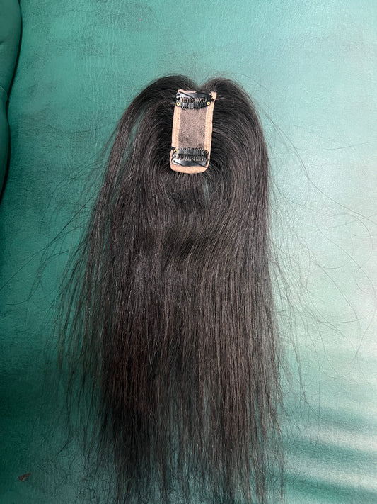 3x1 mono filament human hair toper
