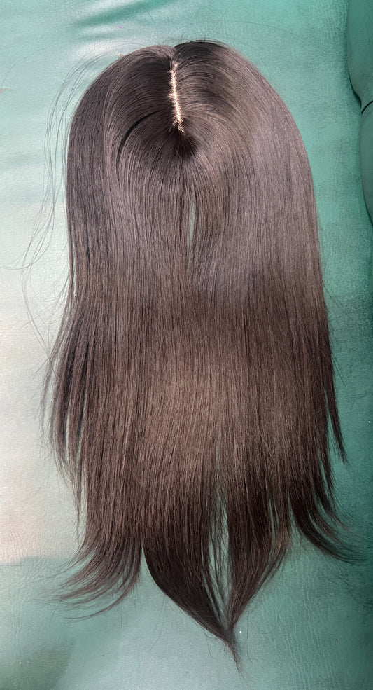 Bio base 5x3 22” Natural colour hair toper