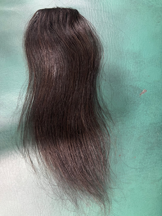 1x1 human hair back brush toper