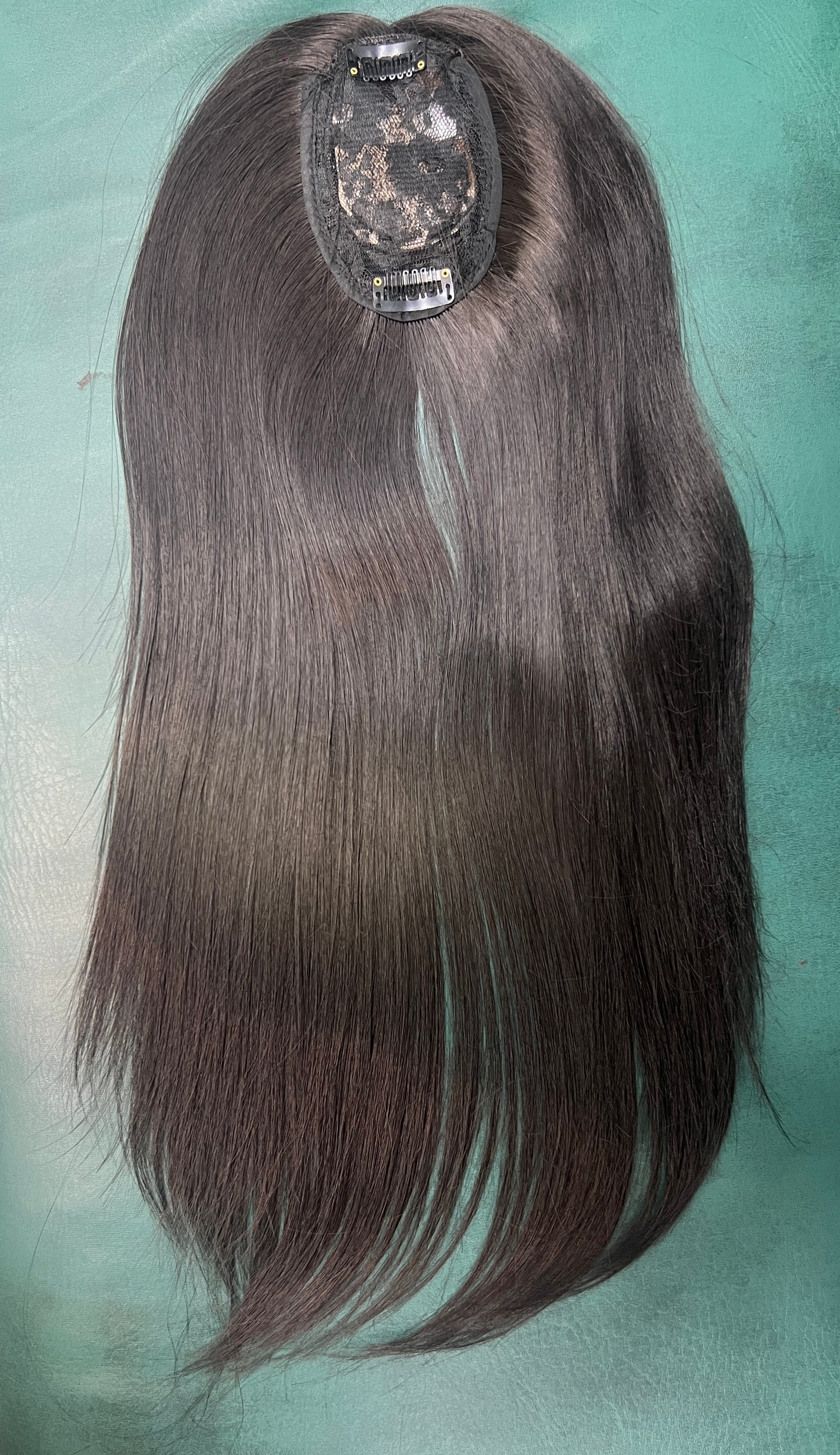 Bio base 5x3 22” Natural colour hair toper