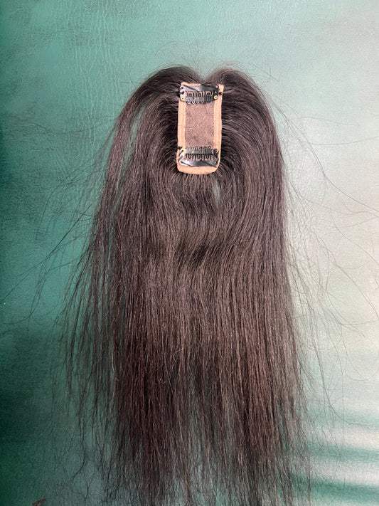 3x1 mono filament human hair toper