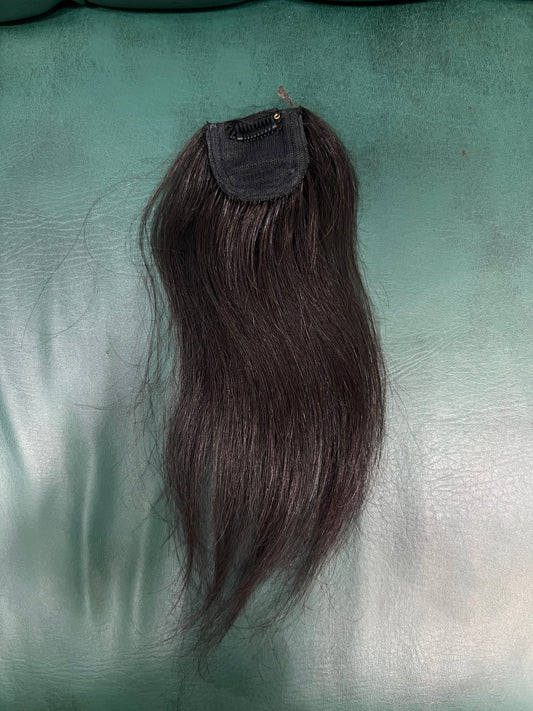 1x1 human hair back brush toper
